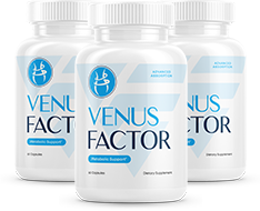 Venus Factor 3 bottle 90-day supply for stubborn female fat